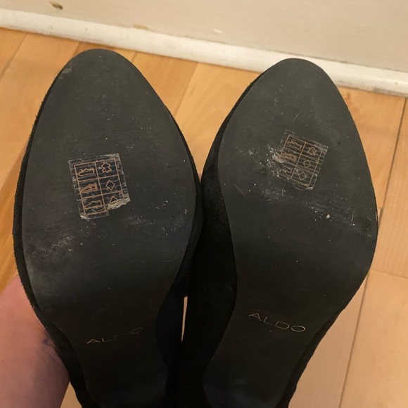 Black suede Aldo heels size 37 - Picture 5 of 8